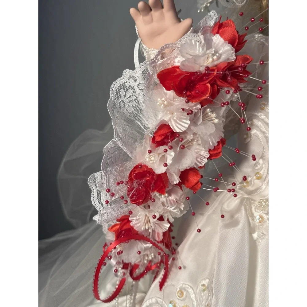 Kais Collection Full Porcelain Bride Doll LE1063/1500, 25in By J. Berard